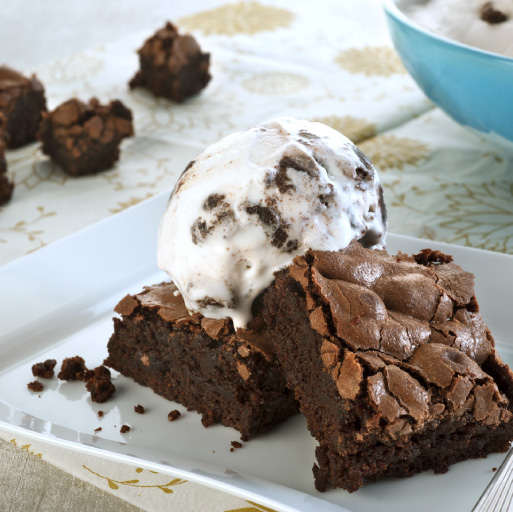 Helado americana con Brownie