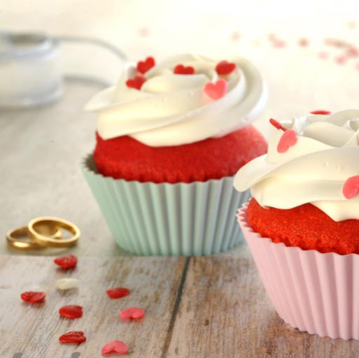 Cupcakes de San Valentín