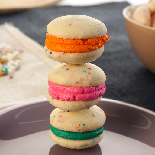 Alfajores rellenos con Buttercream