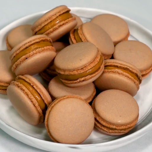 Macarons con Ganache Moka